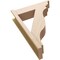 Ekena Millwork 8-in W x 28-in D x 40-in H Funston Trad Rough Cedar Woodgrain TimberThane Outlooker, Primed Tan OUTUR080X28X40FST04RCPR - alternate 3